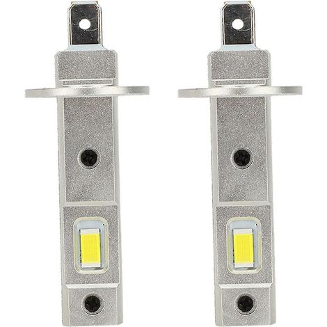 2 Stück H1 LED-Scheinwerferlampen, Plug & Play, hohe Helligkeit (6500 K), 16 CSP-Chip, IP68 wasserdicht, Nebelscheinwerfer