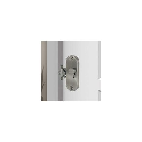Serrure de porte coulissante à 90°, angle droit, avec verrou de grange – (1/5)