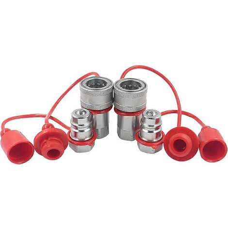 -S4-04 Raccord rapide hydraulique 1/2 pouce NPT ISO5675 Coupleur hydraulique agricole (1/5)