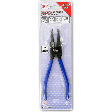 Pince pour Circlips Extérieurs 165 mm - 90 deg. - Précision et Maniabilité, Acier, Zones Difficiles - D-Work (1/5)