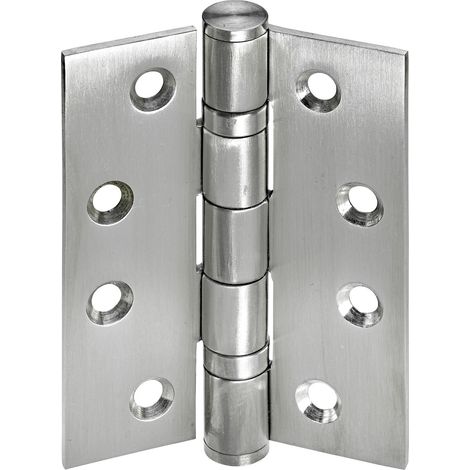 Hettich Türscharnier 100 x 75 x 3 mm, gebürstet Türscharnier