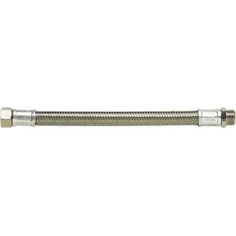 Flexible chauffage tresse inox mâle-femelle 33-42 50cm