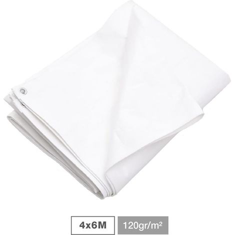 Store banne blanc 120 gr 4x6 m