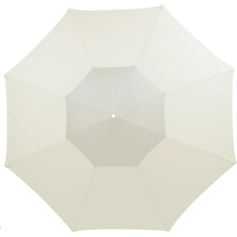 Toldo de repuesto para sombrilla de patio, doble techo, para sombrilla de 2,7 m con 8 varillas, solo el toldo, color beige. (1/5)