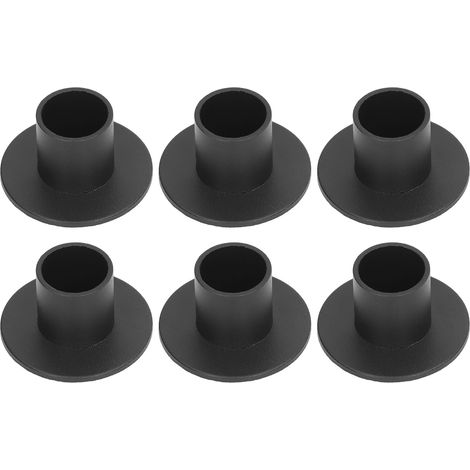 6 Bougeoirs Noirs Mat, Supports de Bougies Coniques pour Décor Maison, Mariage, Fête, Finition Mate (1/5)