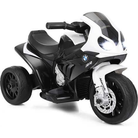 Moto infantil 6v vehiculo infantil 6v vehiculo infantil con musica 66 x 37 x 445 cm negro blanco