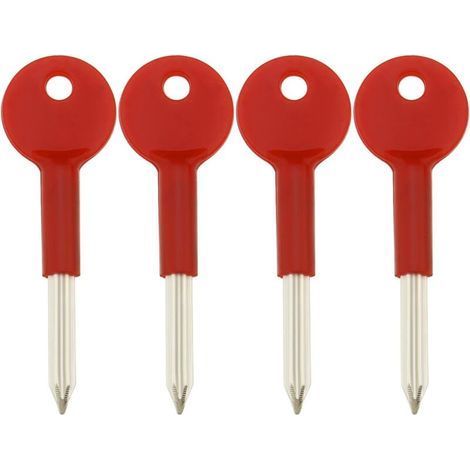 Aiperq Sicherheits-Stützriegelschlüssel für Tür- und Fensterschlösser, 8 cm langer Ersatz-Sternschlüssel, Tür- und Fensterbeschläge aus Zinklegierung (1/5)