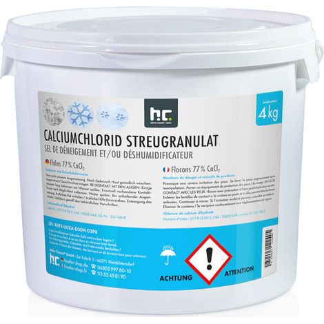 4 kg Calciumchlorid Streugranulat & Entfeuchtergranulat