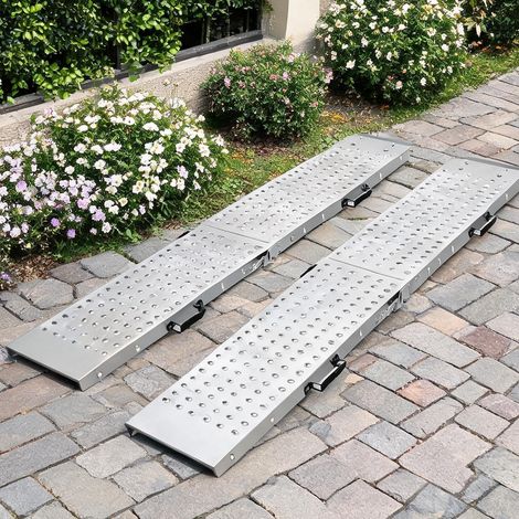 Rampe de chargement pour véhicule pliable 180 x 25,5 x 6,5 cm (1/5)