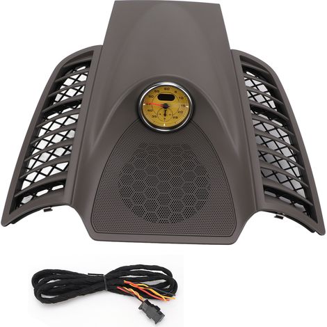Kit d'horloge de garniture de tableau de bord central supérieur 958 552 189 01 4U0, remplacement élégant pour Cayenne 2011 à 2017, jauge jaune (1/5)