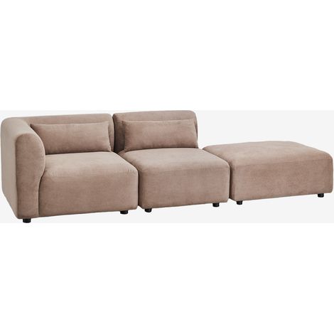 Divano componibile angolare in 2 pezzi con pouf Fogler SKLUM            