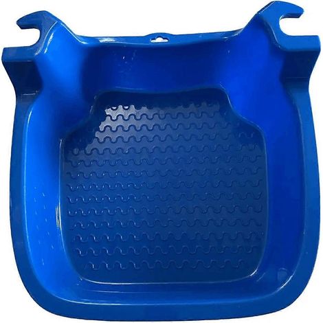 Bain de pieds antidérapant pour piscines hors sol et spas, pour se laver les pieds et enlever le sable. Se fixe sur une échelle de piscine. (1/5)