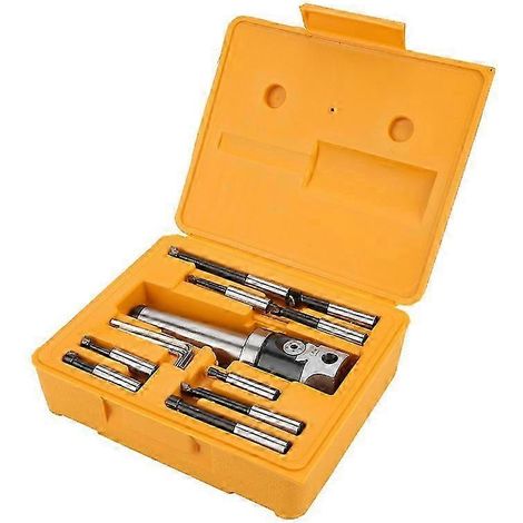 Adaptateur d'arbre MT4-M16, queue conique F1-12, tête d'alésage 50 mm, jeu de 9 barres d'alésage 12 mm (1/4)