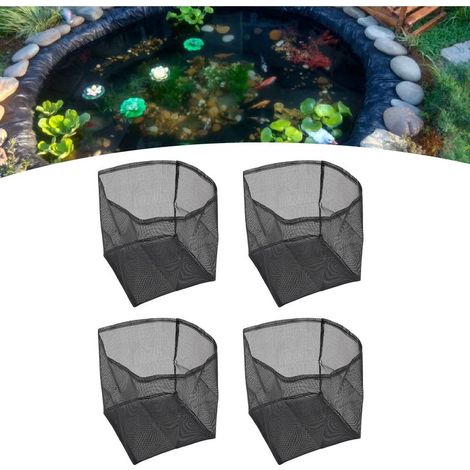 Sacs de plantation pour bassin - 4 pots mesh PVC réutilisables 1.4 gallons pour plantes aquatiques, nénuphars et lis (1/5)
