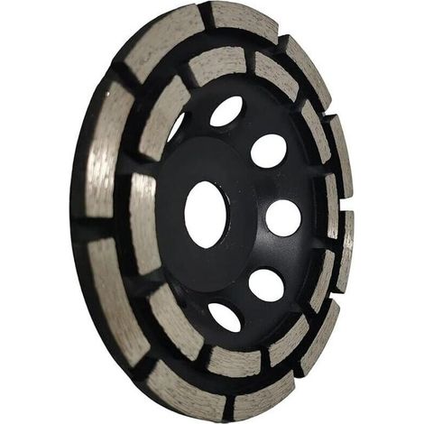 GDHZS-Disque Diamant Meuler et Poncer, Meule Abrasive Diamante 125mm x 22,23mm Double Range, pour Poncer Chape, Dalle Bton, Carrelage et Colle Carrelage. (1/5)