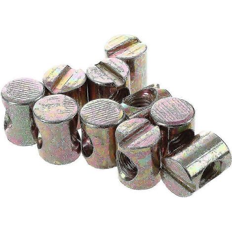 10 écrous à tenon cylindrique M6 compatibles avec les lits, les berceaux et les chaises (f54) (1/5)