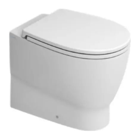 Vaso wc a terra filo parete scarico traslato in ceramica bianca serie demy vaso filoparete - scarico traslato - con sistema rimfree CERAMICA DOLOMITE