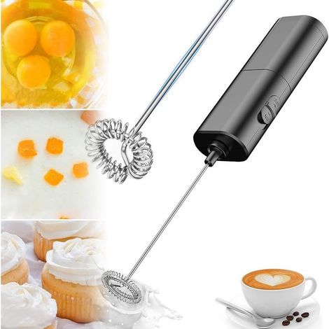Mini Fouet Mélangeur Électrique, Milk Frother, Mélangeur, Mini Foamer, Mini Fouet À Café (1/4)