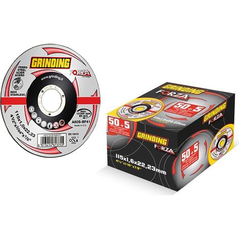 Grinding DISCO ABRASIVO FORZA Ø mm. 115x1,0x22,2 50 DISCHI+5 OMAGGIO