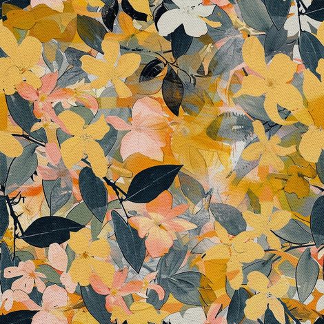Tela decorativa para exteriores Oxford - Motivo primaveral I DX7279 (1/5)