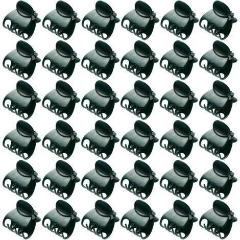 Lot de 100 Pinces À Orchidées en Plastique Vert pour Plantes Et Fleurs De Jardin (1/5)