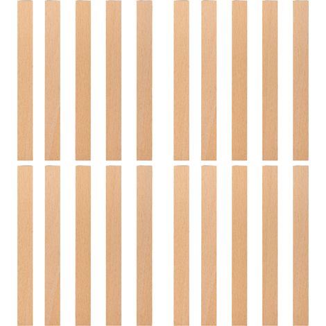 Mechas de madera para velas, 140x14x1 mm, 20 unidades.