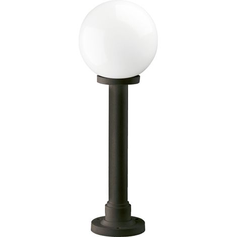Baliza clásica INDURA GLOBO IP55 E27 70W 750mm Negro