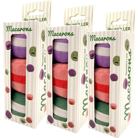 Aumüller Katzenspielzeug Macarons, 3x 3 Stück - mit Katzenminze und Silver Vine