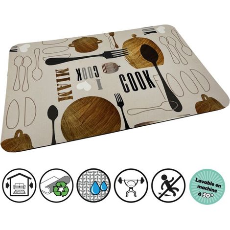 TAPIS MULTIUSAGE COOKING SPECIAL CUISINE Conditionnement: 40X60 (1/4)