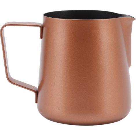 Verseuse à lait en acier inoxydable 350 ml, bec verseur type aigle, tasse à café épaisse pour maison et café. (1/5)