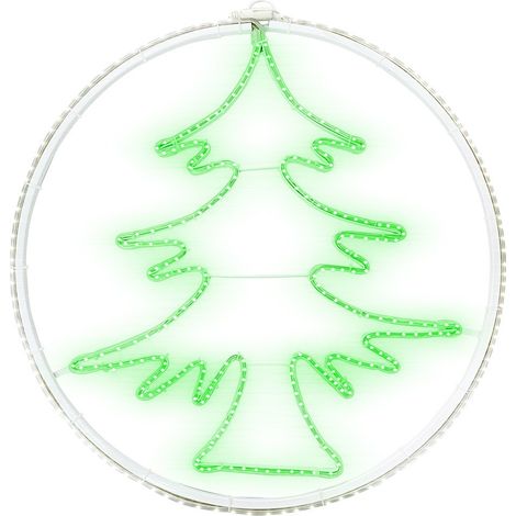 Árbol de Navidad en Neón 60x60cm Luz fría 420 Led Decoración para navidad