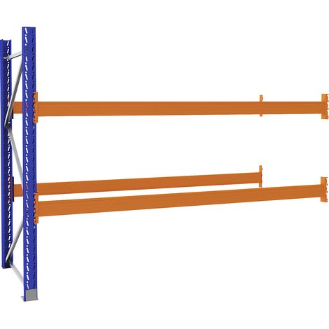 eurokraft pro, Rayonnage à palettes en acier, bleu/orange, h x