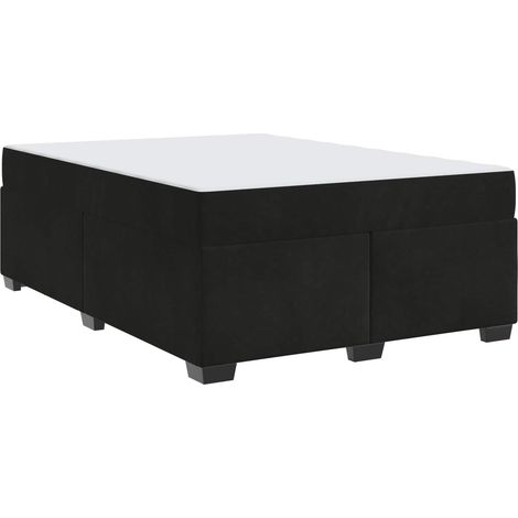 Maison Exclusive - Bettrahmen mit Matratze Schwarz 140 x 200 cm S (1/5)