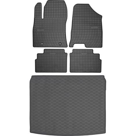 Juego de alfombrillas de goma para coche y alfombrilla para maletero para Hyundai Kona Crossover a partir de 2023. (1/5)