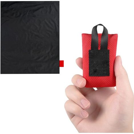 Picknickdecke – 70 x 110 cm – Ultraleicht – Für Strand, Camping, Wandern – Schwarz (1/5)