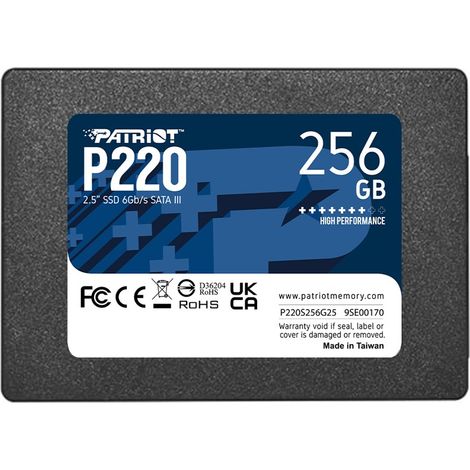 SSD Patriot P220 256GB SATA3 2.5 (1/5)