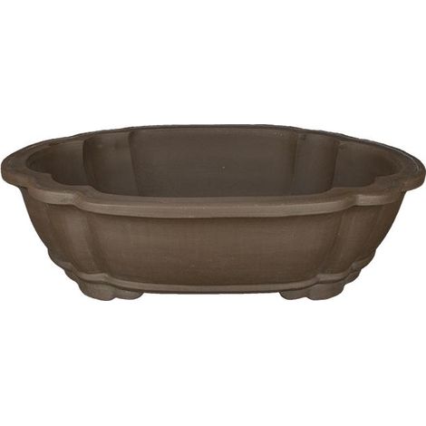 Vaso per bonsai ovale (forma mokko) in gres 88,5x68x23 cm - GL80b (1/3)