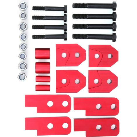 Komplettes 2-in-1-Hebeset für Yamaha Rhino 450/660/700 ATV, rotes All-Terrain-Hebewerkzeug, robuster ATV-Wagenheberständer. (1/5)