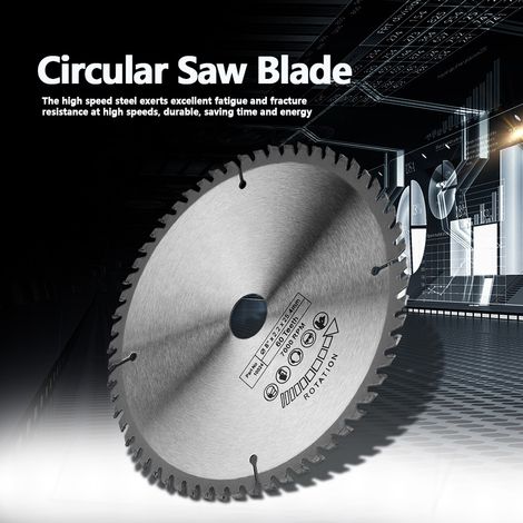 200 mm Silbernes Hartmetall-Kreissägeblatt für Holzbearbeitung, 60 Zähne + 1 Reduzierring (1/5)