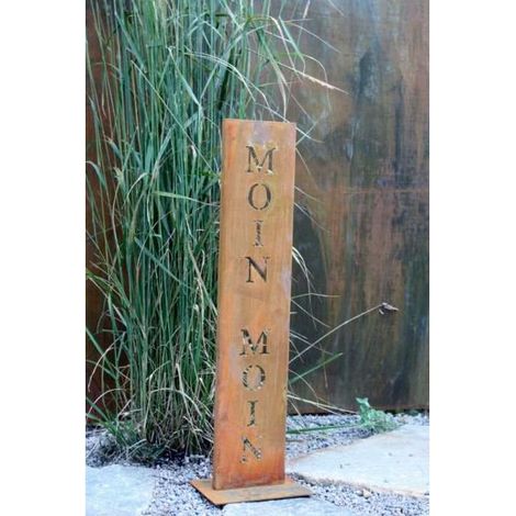Panneau Décoratif en Métal Rouillé Patine Vintage pour Jardin et Terrasse - PANGIVO