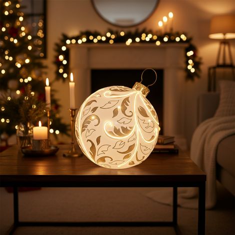 Sfera tonda Luminosa "Kinler" con Led luce calda decorazione natalizia per interno, da 63 cm (1/5)