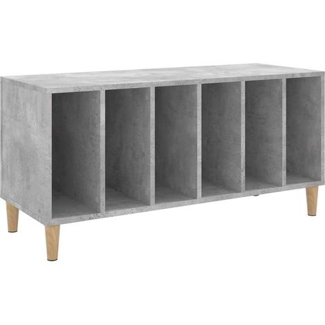 Maison Exclusive - Mueble discos madera contrachapada gris hormig (1/5)