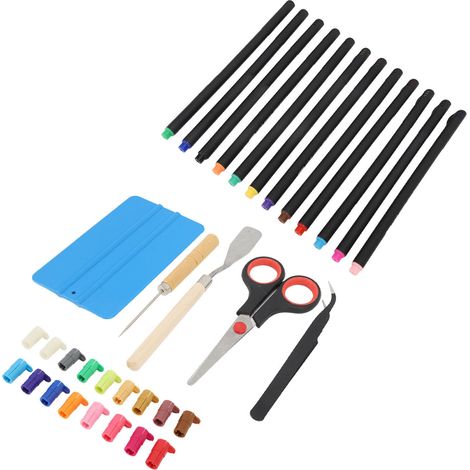 Kit de marquage et stylos pour découpe vinyle, outils de traçage et supports de crayons, ensemble de désherbage créatif pour loisirs créatifs, scrapbooking et bricolage manuel (1/5)