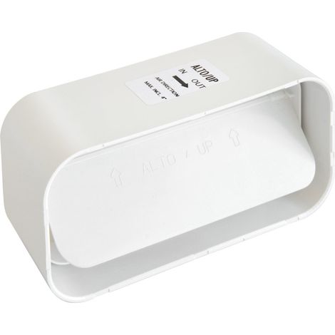 La Ventilazione CVL157B Giunto in ABS con Valvola a Farfalla Antiritorno, 150x70 mm