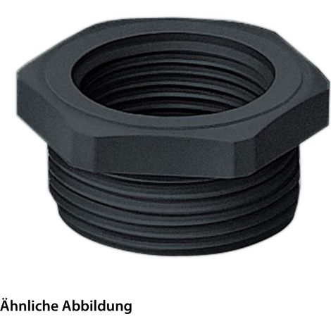 FLEXA REK-M, Polyamid schwarz M 25 x 1,5/M 20 x 1,5 - 1 Stück