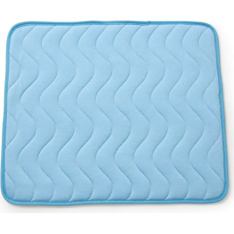 Tapis rafraîchissant pour animaux bleu fibre de glace 70 x 55 cm modèle 58 (1/5)