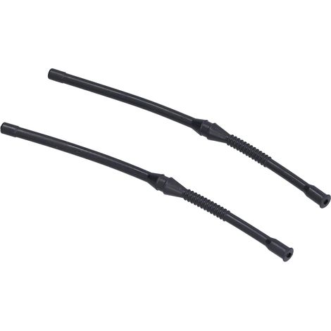 2 Pièces Durite Essence, 17,5cm Noir, Caoutchouc Flexible, Pour Tronçonneuse 66 61 162 (1/5)