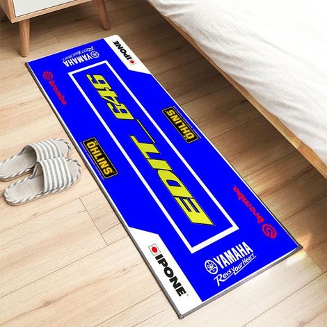 Tapis d'exposition pour moto 60 x 200 cm, antidérapant, idéal pour les passionnés de moto. Tapis décoratif, résistant aux taches et facile à nettoyer