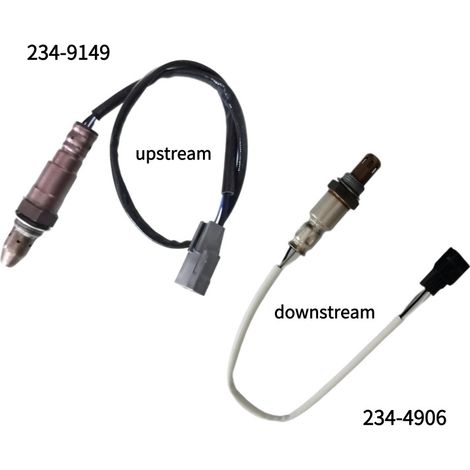 Two front and rear oxygen sensors (234-9149, 234-4909) for Nissan and Renault vehicles. (1/4)
