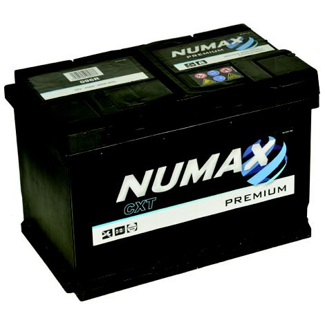 Numax – Batterie de démarrage 12V 70Ah 640A – 96R – Auto plomb sans entretien – Dimensions 278x175x190mm – Polarité Plus à gauche